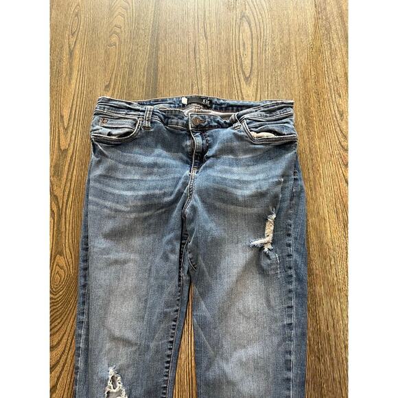 Kut From The Kloth Mia High Rise Fab Ab Toothpick Skinny Jeans Blue Size 18 - Picture 2 of 12